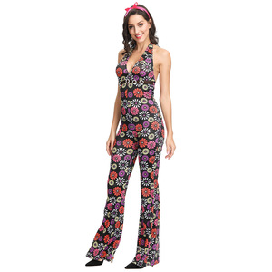 <span class=keywords><strong>M</strong></span>-XL 70'in Retro disko sahne performansı elbise avrupa ve amerikan baskı Rave parti elbise - Product Image 5