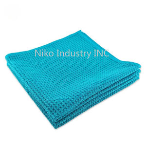NIKO Ensemble de 3 serviettes en microfibre multi-usages de qualité supérieure, compressées, pour le lavage et le detailing automobile, et la cuisine, 380 GSM Super - Product Image 1