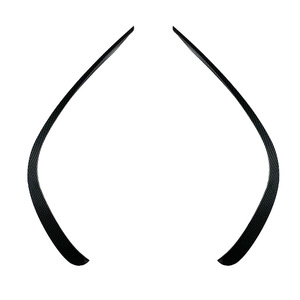 Mercedes-Benz CLS-Class C257 2018-2021 AMG Line Front Canard ABS Piano Black Carbon Fiber Texture Exterior Modification - Product Image 5