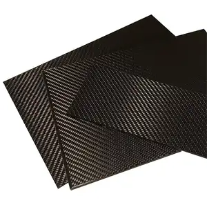 3K 100% Carbon Fiber High Gloss Surface Plain Weave Carbon Fiber Sheet