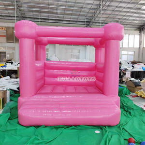 Kastil Lompat Mini Tiup Warna Pastel Pink Grosir 8x8 kaki Bersertifikat CE Garansi 2 Tahun Mudah Dipasang Kapasitas 200kg 3 Orang Bahan PVC - Product Image 5