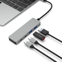 Adaptateur de concentrateur USB-C Moniteur Ipad Moins cher 4 en 1 Hubs USB Station d'accueil Accessoires informatiques