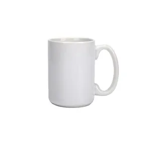 Rubysub-taza blanca recubierta de sublimación, blanca, precio barato, M006, venta directa de fábrica, 15OZ