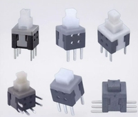 Commutateurs à micro broches 12X12 MM bouton de commutation interrupteur à verrouillage automatique interrupteur tactile poussoir Max 1 / 2/3/4/5 sur 1 Off
