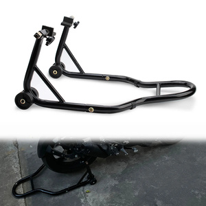 Soporte Trasero para Motocicleta, Soporte de <span class=keywords><strong>Rueda</strong></span> Negro, Marco de Soporte para <span class=keywords><strong>Rueda</strong></span>, Herramienta de Reparación de Neumáticos para <span class=keywords><strong>Harley</strong></span> Suzuki Universal - Product Image 3