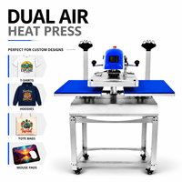 Xinhong Pneumatique 40*50 cm Double Station Sublimation Transfert De Chaleur Presse À Chaud Machine Pour T-Shirt