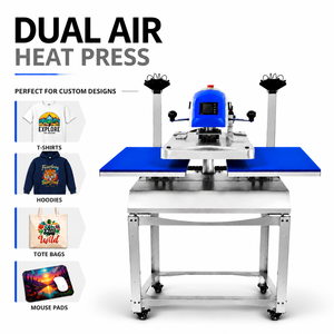 Wholesales Pneumatic 16x20 Dual Station Heat Press Machines Automatic Sublimation Heat Press For T-shirts Printing