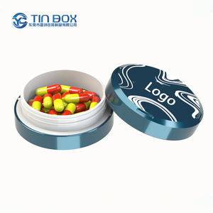 Custom Child Resistant Tin Box Metal Tin Tea Box Food Grade Hinged Tin Box With Biodegradable Insert