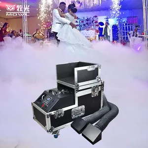 MOWL 3000W Beschlag freie Maschine Wasser basis Doppel ausgang Boden-Rauch maschine für Bühne Hochzeit Disco Party