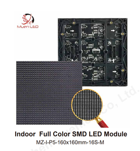 โมดูลจอแสดงผล LED แบบติดตั้งบนพื้นผิวภายในอาคาร P5 สีเต็มรูปแบบ ขนาด 160x160 มม. โมดูล LED ประสิทธิภาพสูงสำหรับการใช้งานภายในอาคาร - Product Image 2