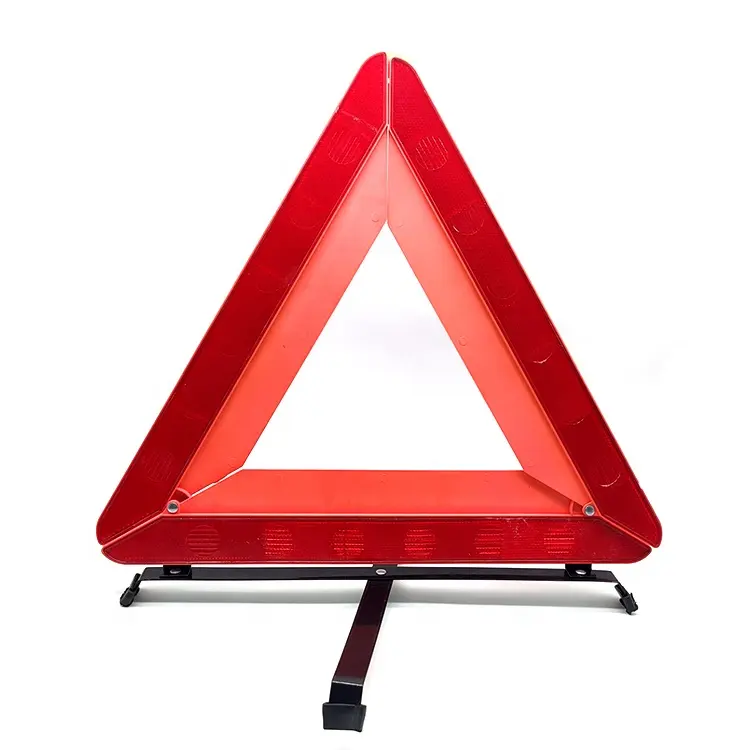 Triangle d'avertissement de sécurité pour moto, camion, voiture, réfléchissant d'urgence en cas de panne rouge latérale de haute qualité