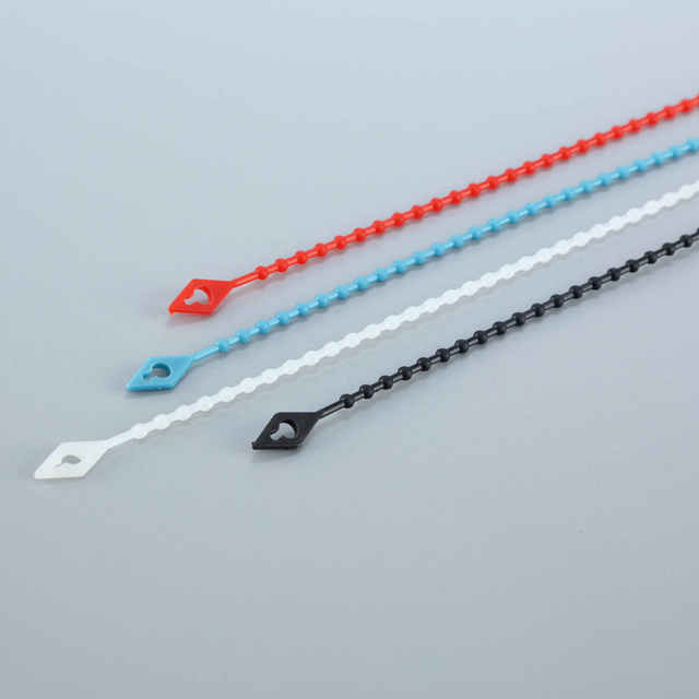 Manufacturers New Ball Type Reusable Beaded  Knot Cable Ties Nylon 66 Ties