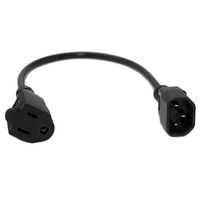 IEC C14 adaptateur de convertisseur de puissance femelle NEMA5-15R 5-15R cordon d'alimentation prise 3 pôles pour appareils ménagers AU USA Nema 5-15 câble d'alimentation