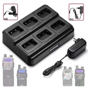 Cargador Rápido de Seis Puertos para Walkie Talkie UV5R, Baterías y Fuentes de Alimentación, Placas de Carga para Radio Baofeng <span class=keywords><strong>UV</strong></span>-5R <span class=keywords><strong>UV</strong></span>-5RE <span class=keywords><strong>UV</strong></span>-<span class=keywords><strong>5RA</strong></span> - Product Image 1