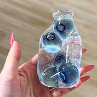 Vaseline Fruit Milk Bottle & Message-in-a-Bottle Squishy, Slow Rebound Fidget, Low-Odor Squeeze voor tieners & volwassenen, Party Favor