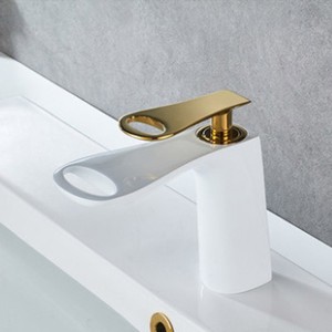 Hiện đại lưu vực vòi nước đồng thau lưu vực vòi nước nóng và lạnh tap phòng tắm Mixer sàn gắn lưu vực vòi nước - Product Image 4