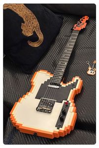 <span class=keywords><strong>Guitare</strong></span> électrique Mojolnir Pixel 8 bits STAGE-T Zero P0 Corps en acajou Touche en ébène 6 cordes - Product Image 6