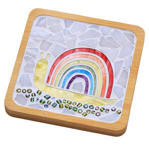 ชุดอุปกรณ์ทำแผ่นรองแก้วอะคริลิคโมเสค วัสดุสำหรับงานคอลลาจรูปสัตว์ สำหรับงานฝีมือเด็ก ของเล่นอนุบาล กิจกรรมพ่อแม่ลูก ของขวัญ - Product Image 5