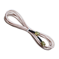 Cable de Señal Coaxial de Baja Atenuación con Conectores BNC/SMA/M5, Impedancia de 50 Ohmios, 1 Año de Garantía para Pruebas de Emisión Acústica