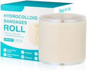 YOJO Bande adhésive médicale hydrocolloïde extra large, flexible, imperméable, ultra absorbante, auto-adhésive, en rouleau, stérilisée EO - Product Image 1