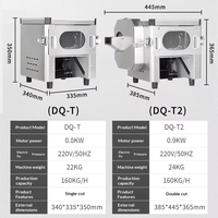 Trancheuse à viande électrique compacte 0,9 kW, double lame, en acier inoxydable, pour comptoir, capacité 160 kg/h, OEM ODM pour la restauration