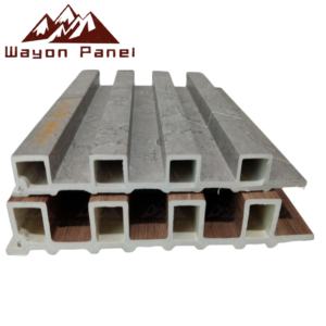 แผ่นผนังภายนอก PVC ยี่ห้อ Wayon ขายดี ดีไซน์มินิมอล กันน้ำ กันไฟ วัสดุ <span class=keywords><strong>WPC</strong></span> สำหรับตกแต่งภายนอก - Product Image 3