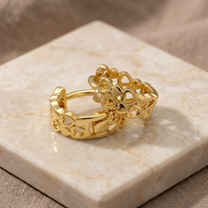 Vente en gros de boucles d'oreilles créoles en or rempli 14K, 18K, 24K pour femmes, boucles d'oreilles créoles tendance, boucles d'oreilles créoles personnalisées, bijoux Oro Joyeria - Product Image 5