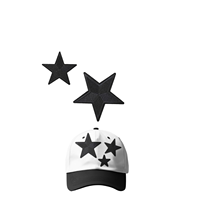 Parche Bordado Personalizado de Alta Gama con Lentejuelas y Cuentas, Diseño de Estrella 3D, para Gorras