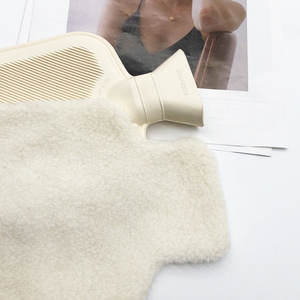 Housse <span class=keywords><strong>polaire</strong></span> en caoutchouc naturel 2l, bouteille d'eau chaude, en molleton, avec couvercle souple, personnalisable avec votre Logo, à réaliser soi-même - Product Image 3