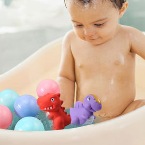 8cm -11cm dinosaurio vinilo juguetes personalizados Mini animales <span class=keywords><strong>de</strong></span> dibujos animados figura suave juguetes <span class=keywords><strong>de</strong></span> baño para niños - Product Image 1