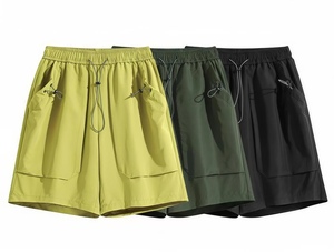 Pantalones Cortos Cargo de Punto a Cuadros Digitales para Verano, Transpirables, Ligeros, de Secado Rápido, Cómodos, Informales, para Trabajo, OEM, para Hombre - Product Image 1