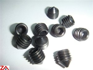 Vis sans tête métrique M6 en oxyde noir, 12 mm, entièrement filetée, tête hexagonale, classe 8.8, forme d'arbre de cyprès, pour l'industrie générale - Product Image 1