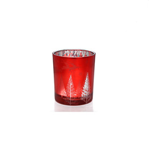 高品质圆顶纹理玻璃罐其他支架灯笼蜡烛罐 - Product Image 4