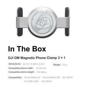 Fuerte agarre magnético <span class=keywords><strong>DJI</strong></span> OM Abrazadera magnética para teléfono 3 Snap instantáneo para OM6/SE/OM5/OM4SE/<span class=keywords><strong>OM4</strong></span> | Vlog/Streaming Must-Have - Product Image 2