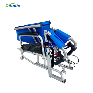 Fauteuil roulant de plage léger en acier Divous Health Care, grandes roues tout-terrain, fauteuil roulant manuel pour adultes, certifié CE, frein en U - Product Image 4