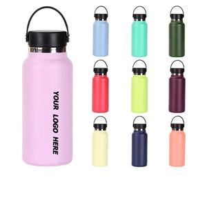 Bouteille d'eau en acier inoxydable de 32 oz - Thermos isotherme pour les sports de plein air et les cadeaux personnalisés - Product Image 1