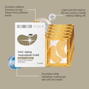 Mascarilla de Ojos de Oro Puro de 24k, 5 Piezas, Marca Privada OEM, Hidrata Naturalmente, Ilumina, Reafirma, Reduce las Ojeras - Product Image 6