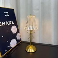 Lampe de table de style nordique avec nœud papillon, commande tactile, 3 couleurs, lampe de lecture en métal, rechargeable par USB, lampes de nuit LED portables, salle de bain