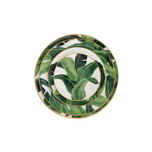 Wholesale Kitchen Utensils Bone China Leaves Plate Ceramic Dinnerware Plates Porcelain <b>Dinner</b> <b>Set</b> - Product Image 5