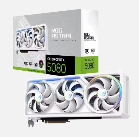 Gaming Desktop PC Computer Hardware Components ROG Astral GeForce RTX 5080 16GB GDDR7 OC AI Computing Video Graphics Card