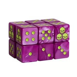 Dernière version Passen 16mm Acrylique Blanc Angle Droit Warhammer 40K Guard Legion Death Guard DG Dice pour Jeux de Dés - Product Image 2