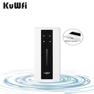Bộ định tuyến Wifi bỏ túi KuWFi 150Mbps, pin 10000mAh, 4G LTE, cổng <span class=keywords><strong>RJ45</strong></span>, hỗ trợ 10 người dùng, thiết bị điểm phát sóng di động, bộ định tuyến 4G LTE bỏ túi có khe cắm thẻ SIM - Product Image 1