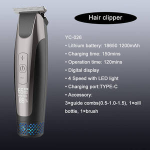YACHEN YC-026 Nueva Cortadora <span class=keywords><strong>de</strong></span> Pelo Eléctrica USB Profesional, Recortadora <span class=keywords><strong>de</strong></span> Pelo Inalámbrica con Corte al Ras para Hombres - Product Image 2