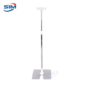 Support de signalisation double face télescopique réglable Cadre en plastique moderne <span class=keywords><strong>Base</strong></span> en métal Certifié CE Résistant à l'eau Personnalisable pour - Product Image 1