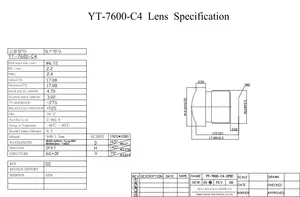 1/2.8 ''นิ้วเลนส์ Starlight M12 GC2053แสงกว้างพิเศษเลนส์กล้องรถยนต์ฟิชอาย M12เลนส์ Starlight 2.1มม.