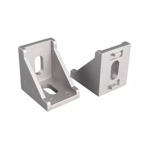 Untuk 2020/4040/4545/3030 Profil <span class=keywords><strong>Aluminium</strong></span> Konektor L Bentuk Braket Sudut <span class=keywords><strong>Aluminium</strong></span> Die <span class=keywords><strong>Cast</strong></span>