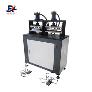 Máquina perfuradora semiautomática para cartões plásticos de PVC