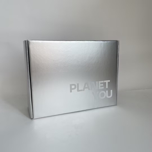 Cajas de Envío de Cartón Corrugado Plateadas de Lujo con Cierre de Cremallera, Resistentes a Arañazos, con Impresión de Logotipo Personalizado - Product Image 6