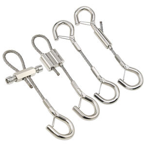 Câble de suspension en acier inoxydable de 5 mm avec boucle autobloquante télescopique réglable pour appartement et villa - Product Image 2