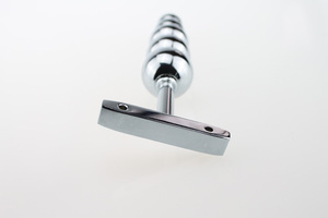 Giocattolo del sesso della spina di estremità anale di forma dell'albero del metallo dell'acciaio inossidabile con la maniglia - Product Image 4